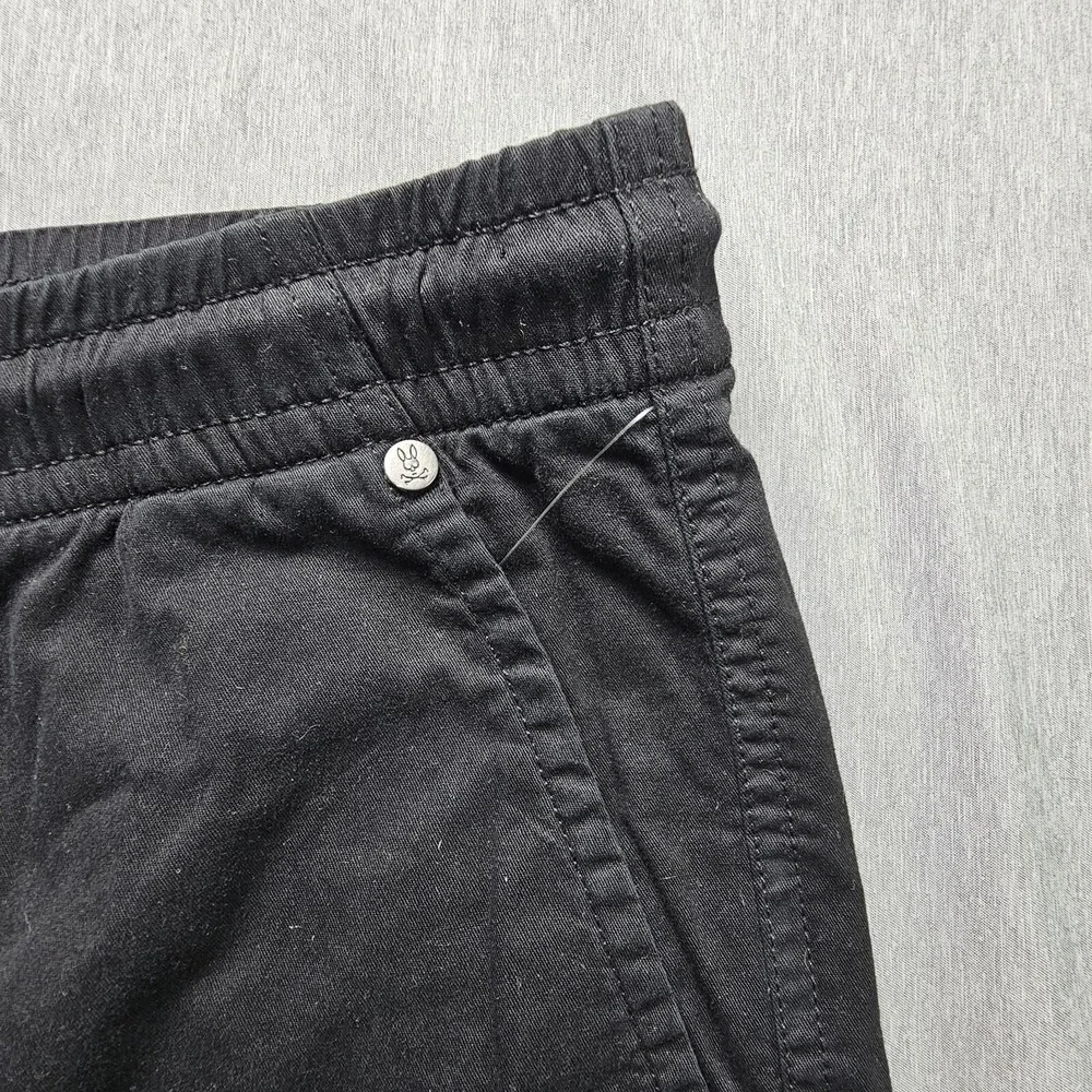 Psycho Bunny Black‎ XXXL Riviera Elastic Waist Shorts Drawstring NWT